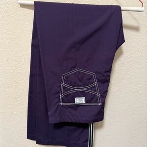 Blue Sky Deep Purple Scrub Pants